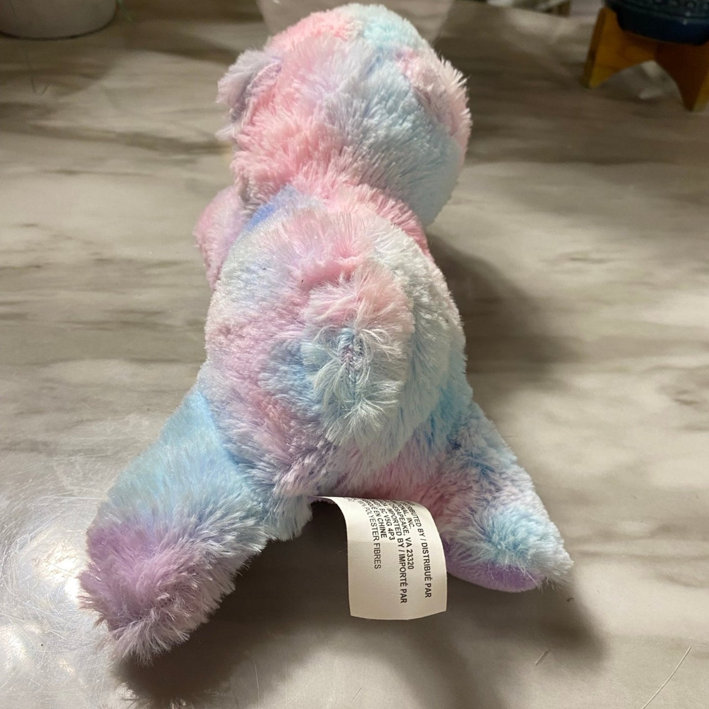 Colorful stuffed animal 11”
