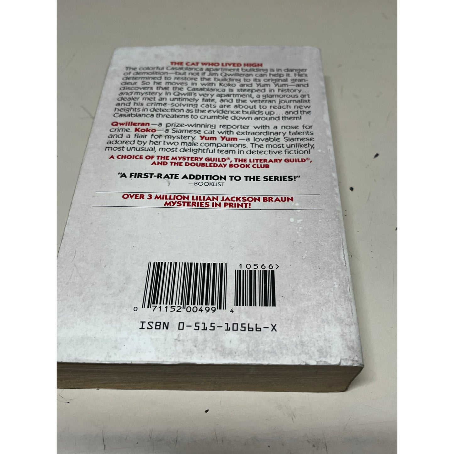The Cat Who Lived High By Lillia Jackson Braun PaperBook