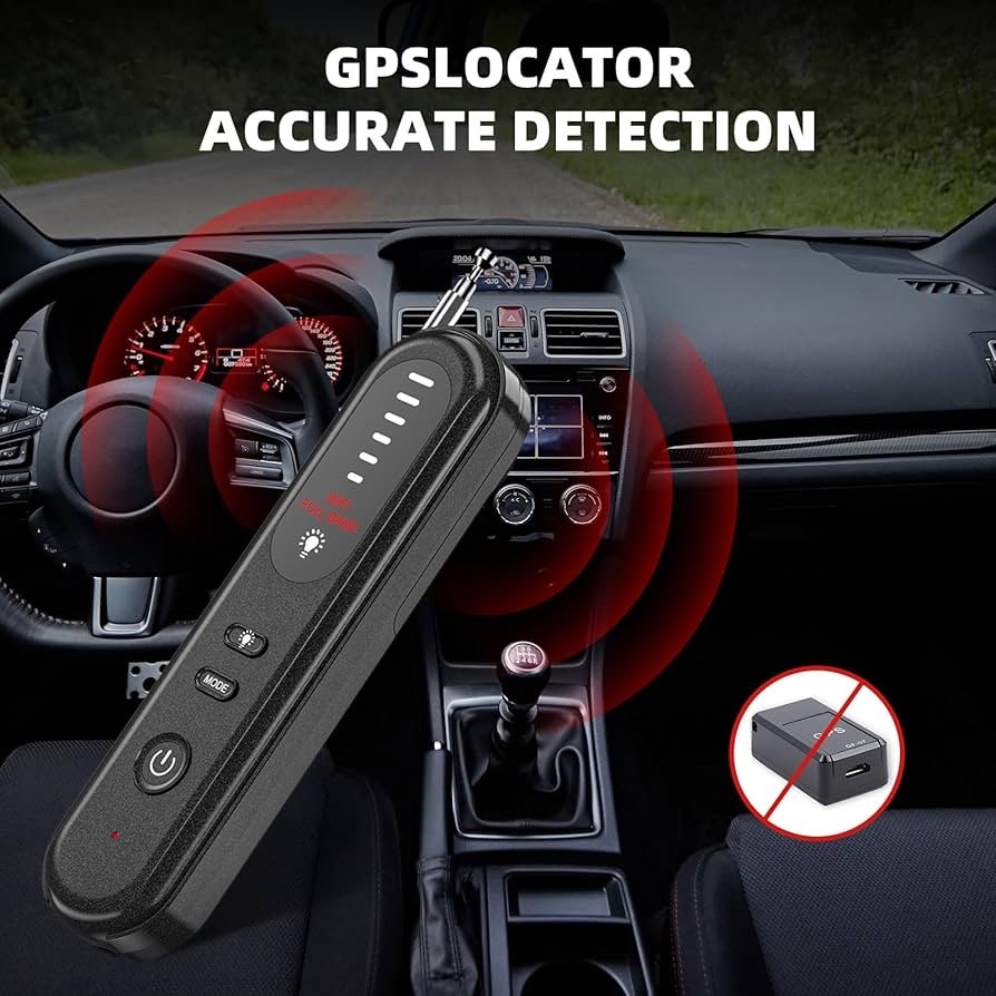 Hidden Camera Detector - 2025 Camera Detector, Hidden Device GPS Detector, Bug Detector, Camera Detector for Hotels, Travel, Office, 5 Levels Sensitivity (Black)