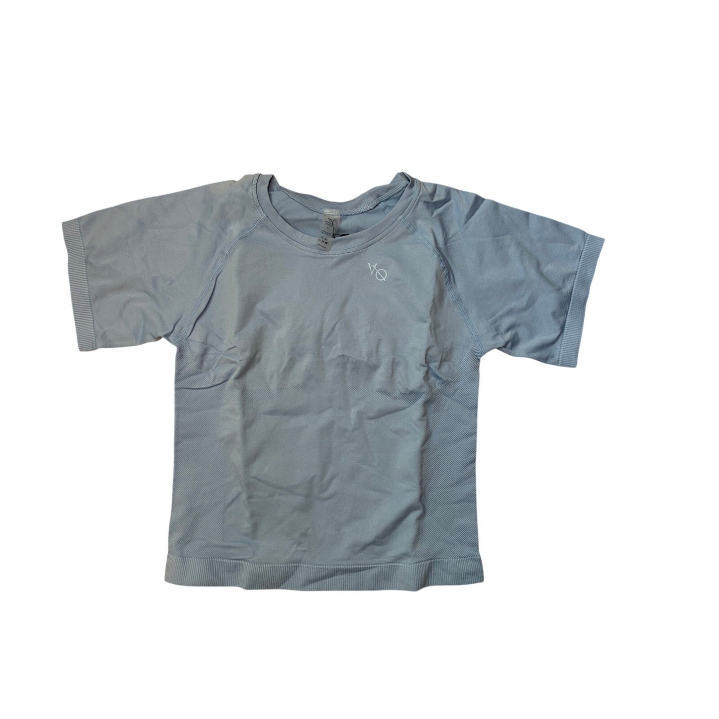 Vanquish Women’s Elevate Seamless Sky Blue MIDI Cap Sleeve T-Shirt Size XL