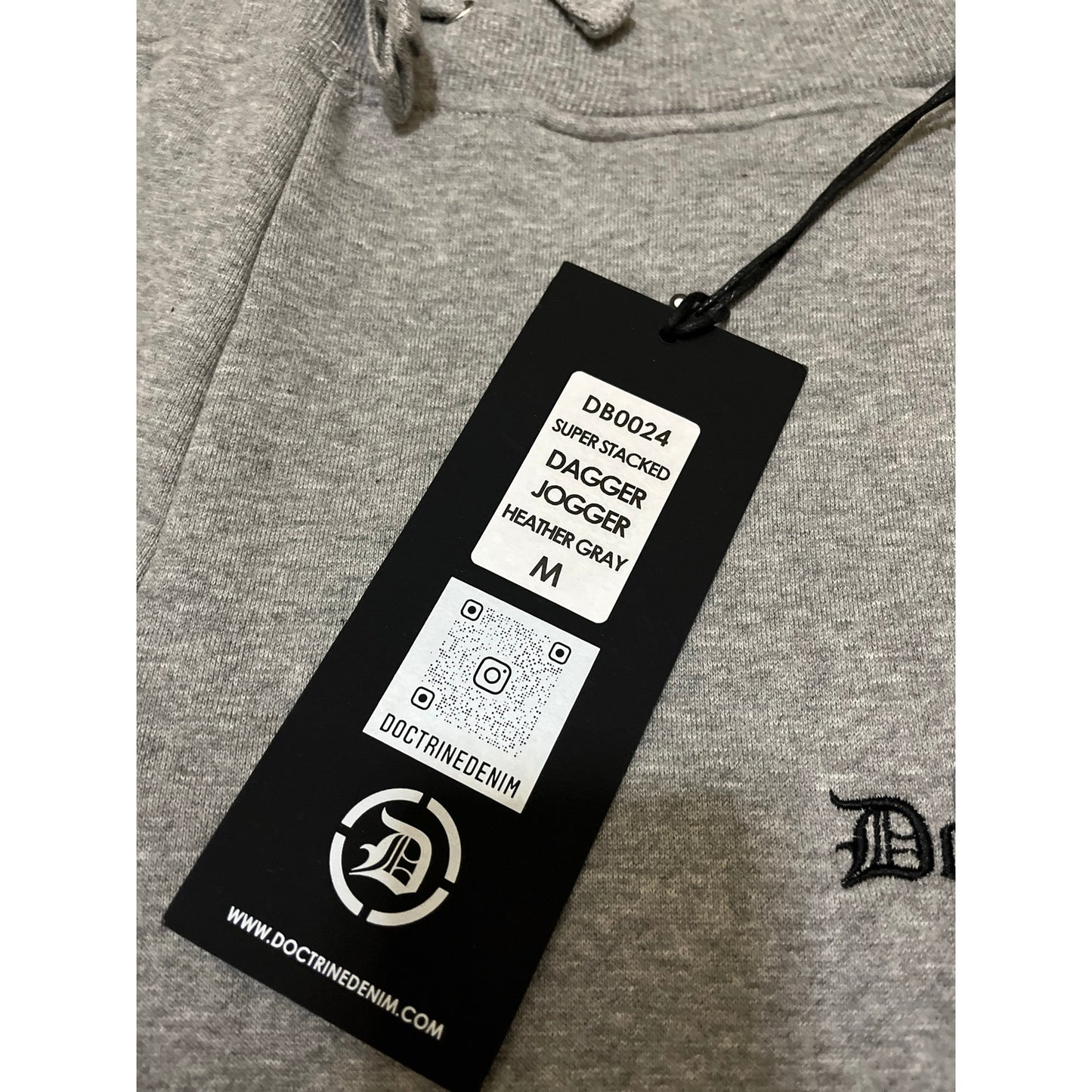 Doctrine Gray Men’s Superstack Sweatpants Size Medium