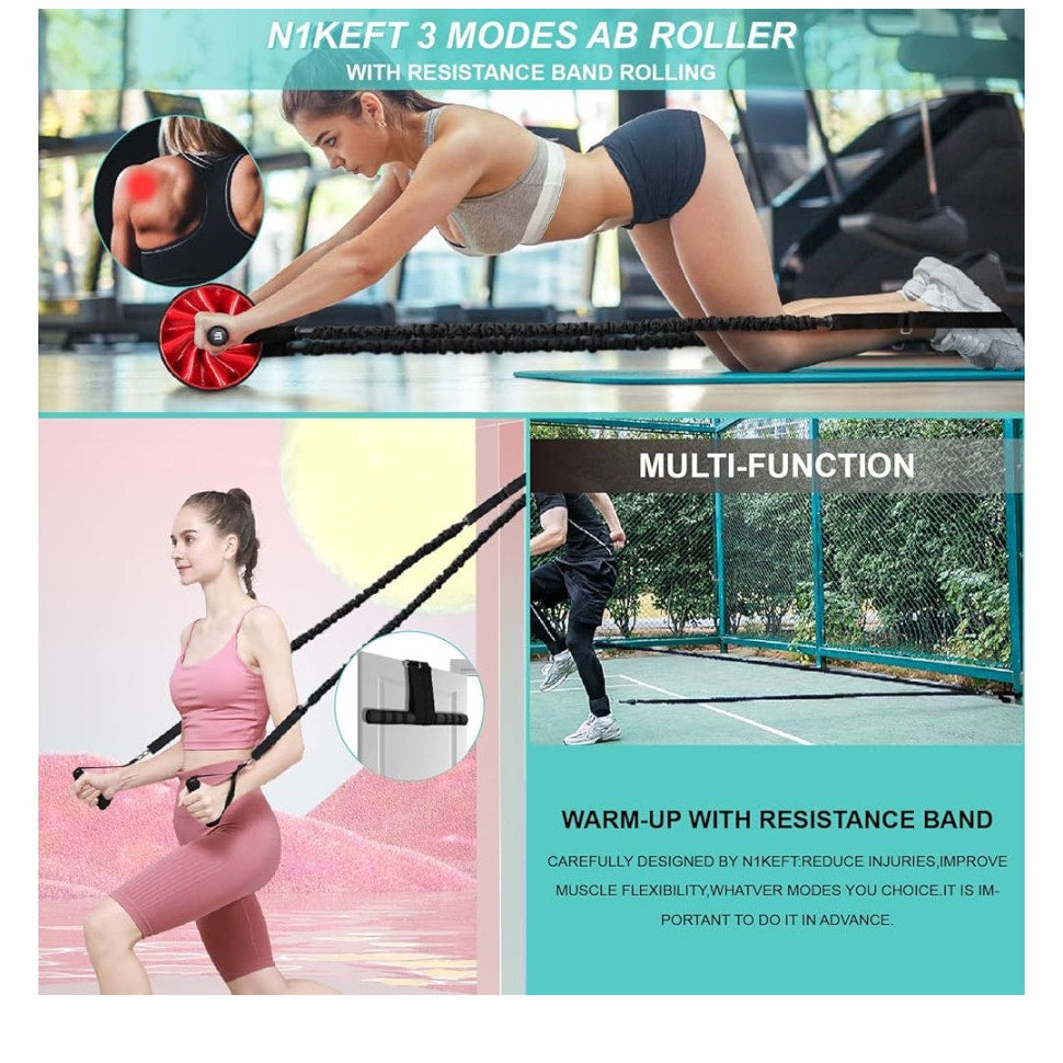 Ab Wheel Roller home workout, ab roller wheels for Abdominal & Core Strength