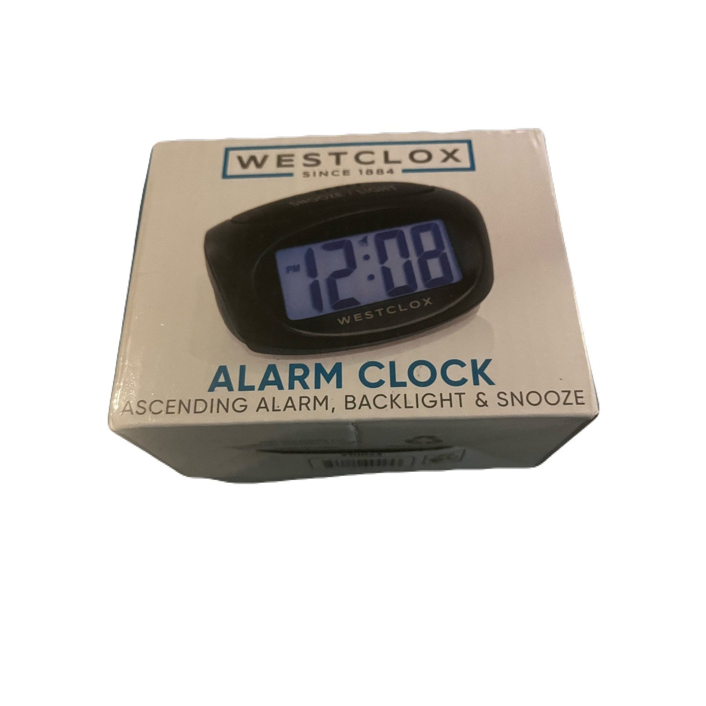 Westclox Battery Operated Digital LCD Alarm Clock, 70043