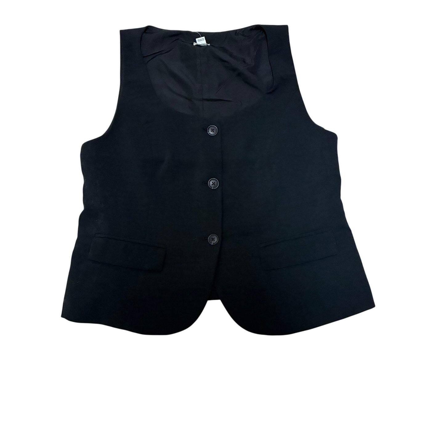 A New Day Women’s Carefree Crepe Vest Size Large Black