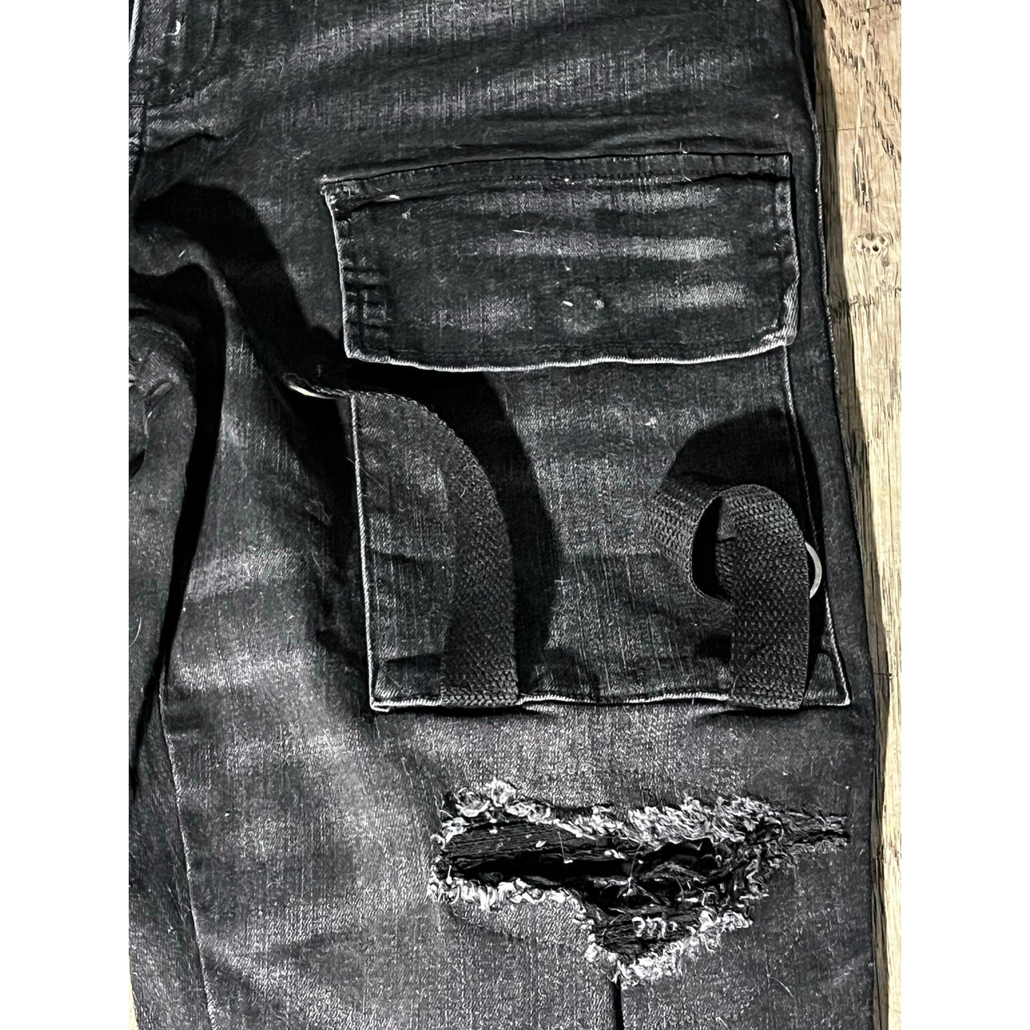 Si Tu Veux Gunner Jean Black Wash Size 38