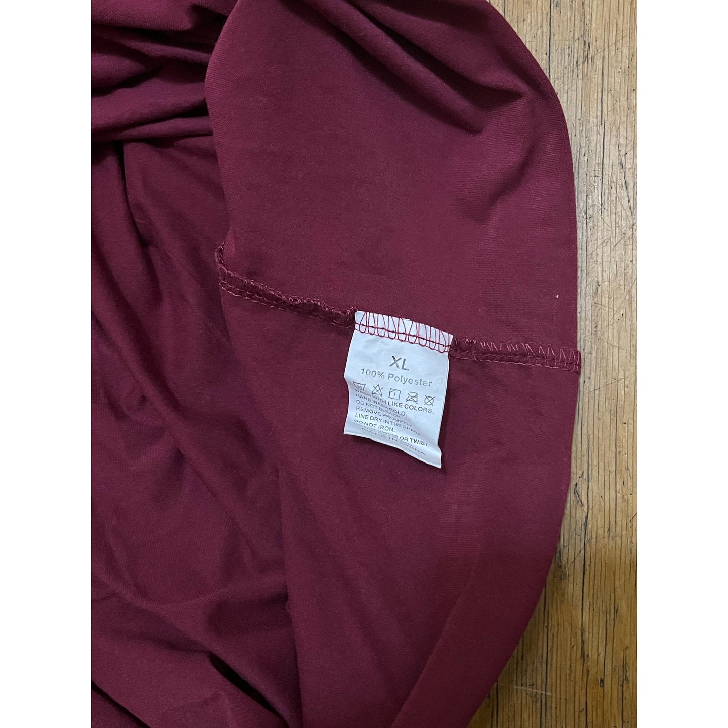 Merry Christmas burgundy long sleeve Size X-Large
