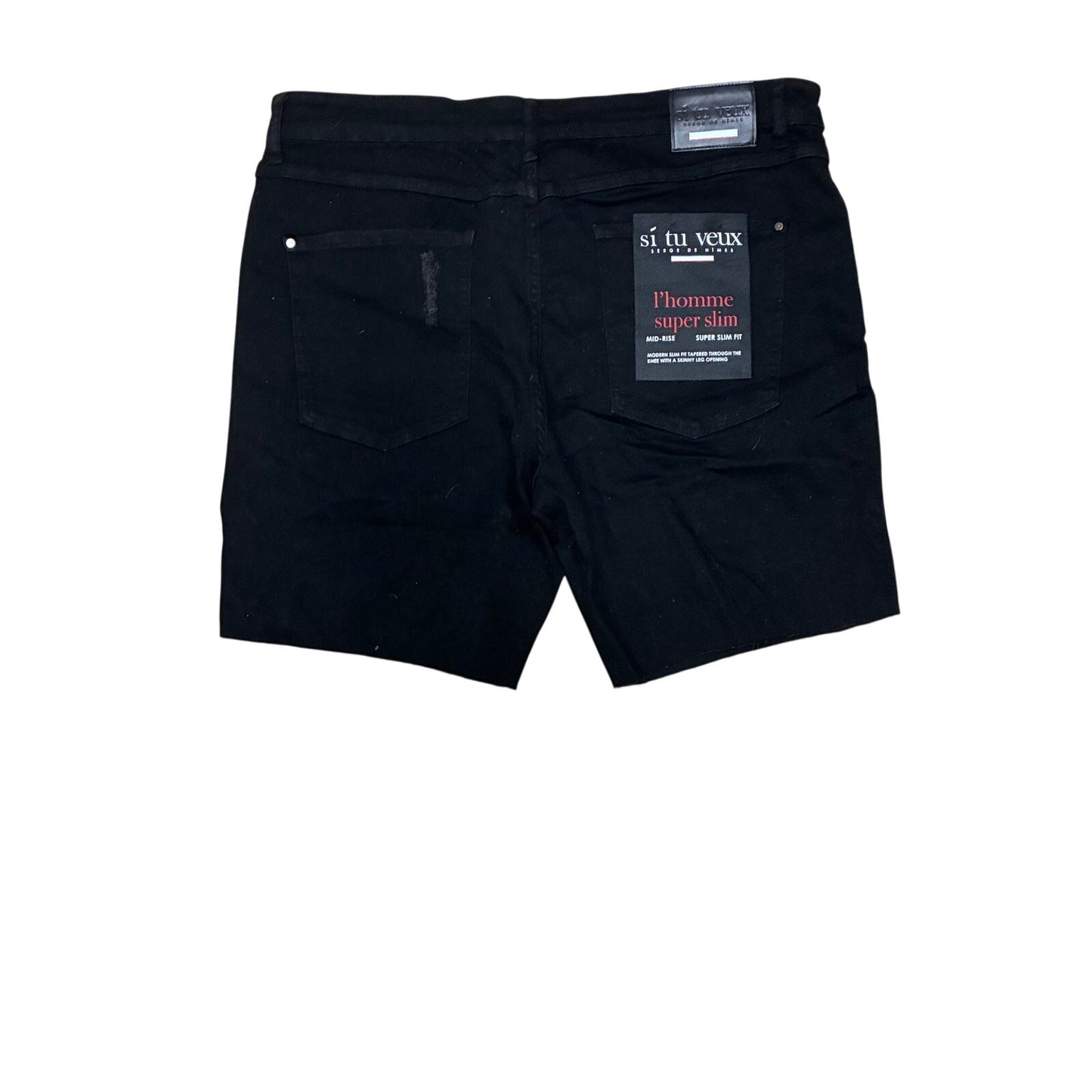 Si Tu Veux Men’s Super Slim Fit Eco Wash Size 42