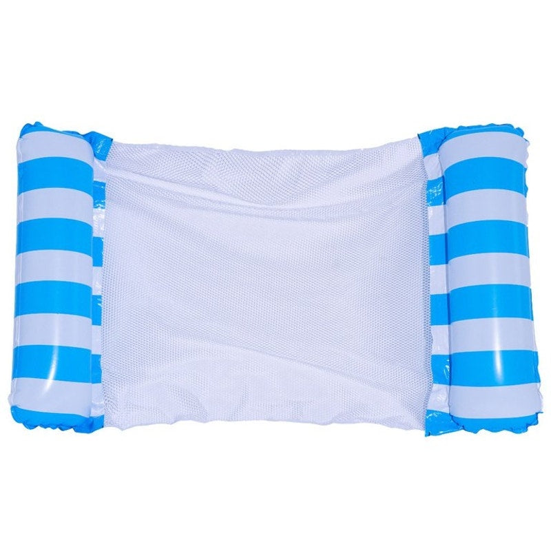 Blue Pool Floaties for Adults - Inflatable Pool Float & Water Hammock