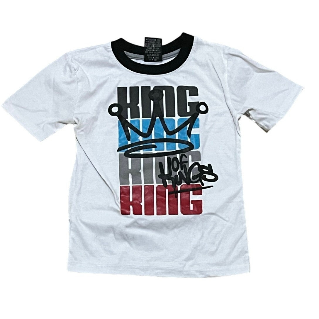 Kings Of Kings Kids White T-Shirt Size 4