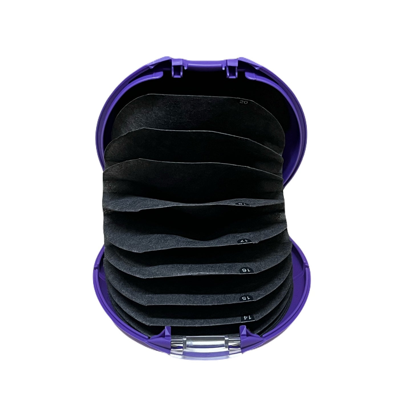 Discqear Double-Sided Storage Music . Games . Software Purple