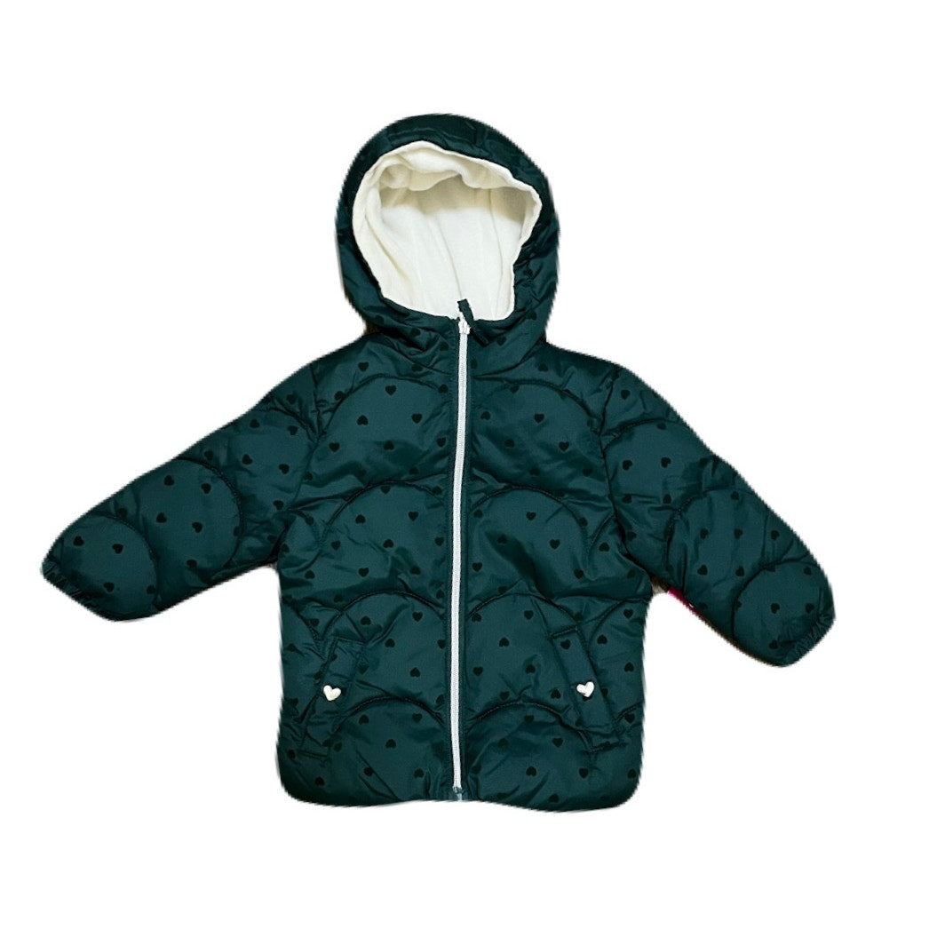 Pink Platinum 18 Months Baby Coat In Green