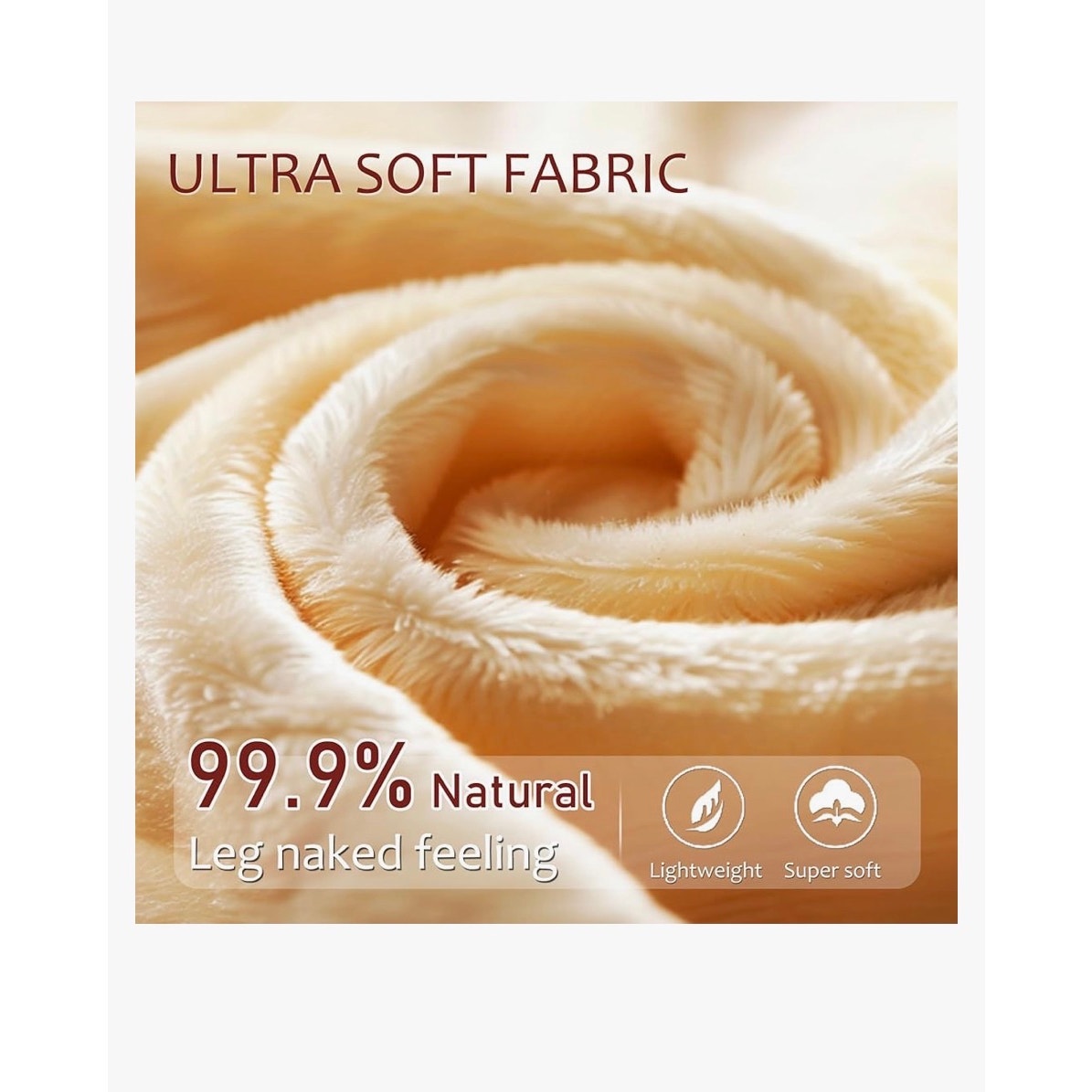 EXQUISLIFE Fleece Lined Tights Sheer Women Black & Coffee