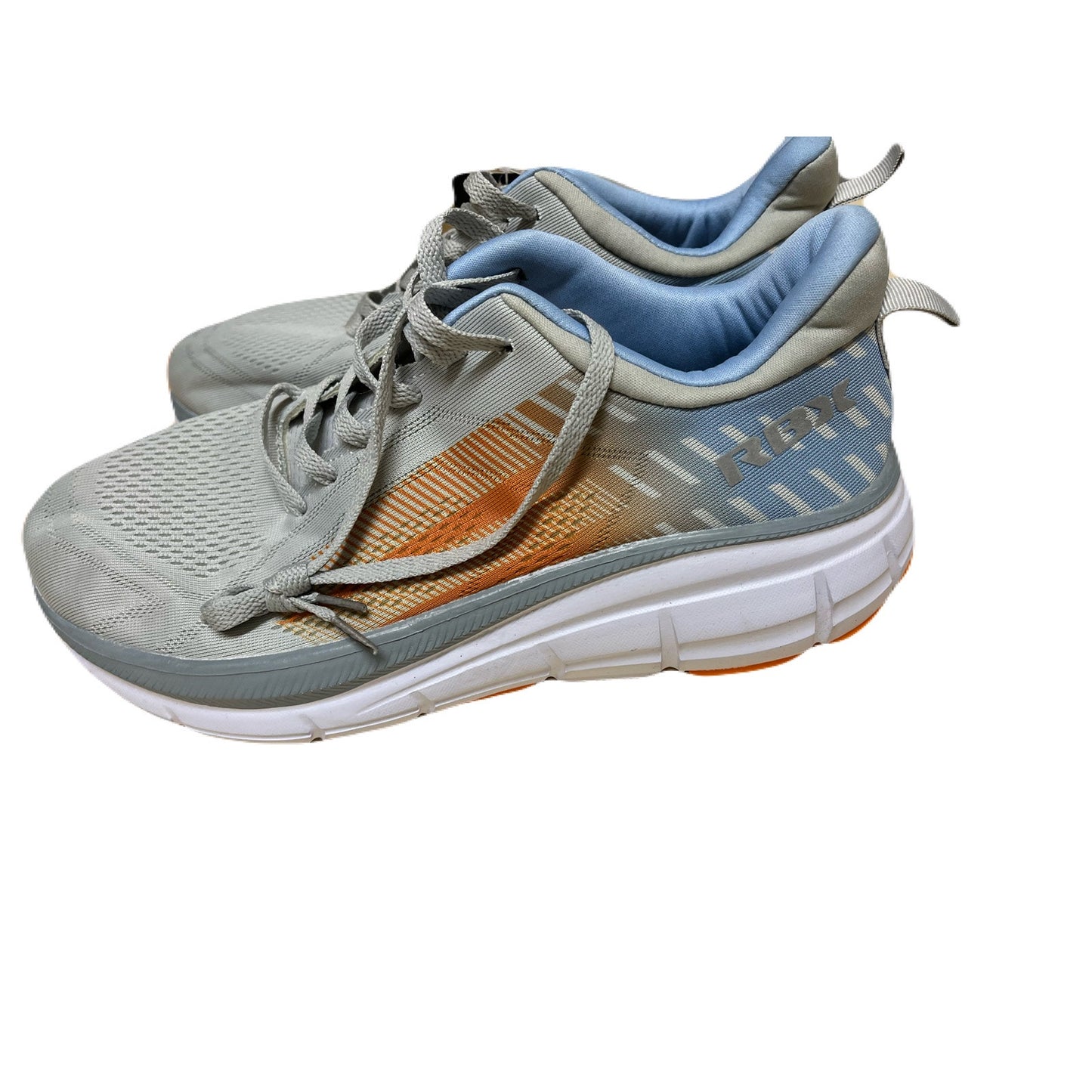 RBX Reebok Live Life Active Men's Grey Blue Orange Running Shoes Size 9