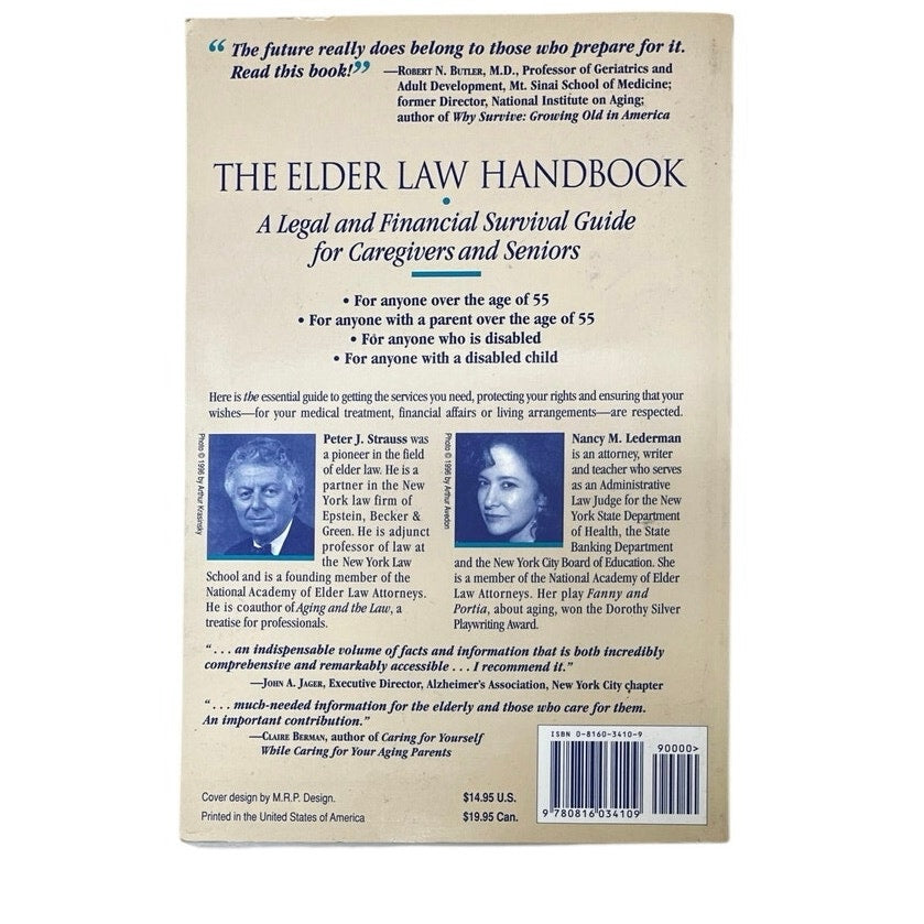 The Elder Law Handbook: A Legal and Financial Survival Guide for Caregivers and Seniors