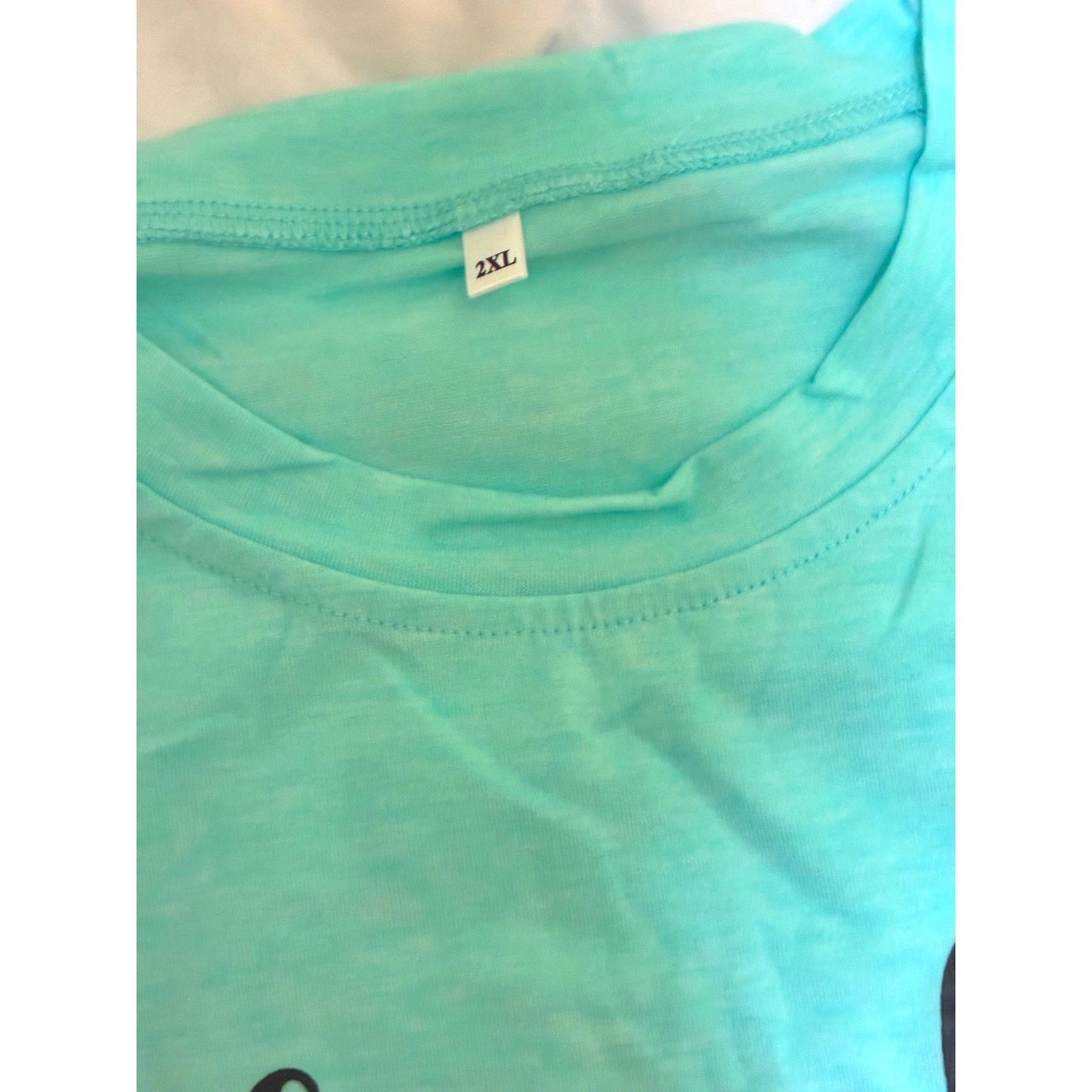 Teach Love Support Green T-Shirts Size 2XL