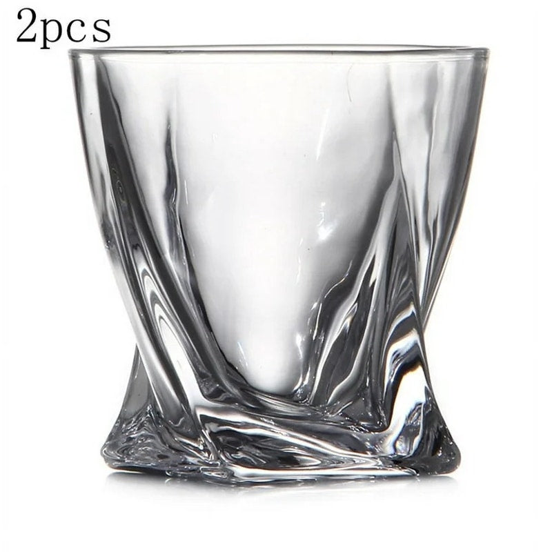 Whiskey Glass, Clean Glass Set, Dishwasher-Safe, Wine Gift, 2-Piece Set