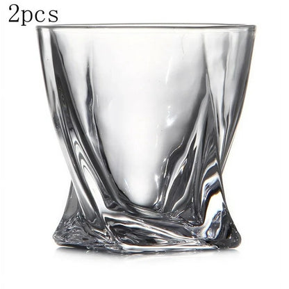 Whiskey Glass, Clean Glass Set, Dishwasher-Safe, Wine Gift, 2-Piece Set