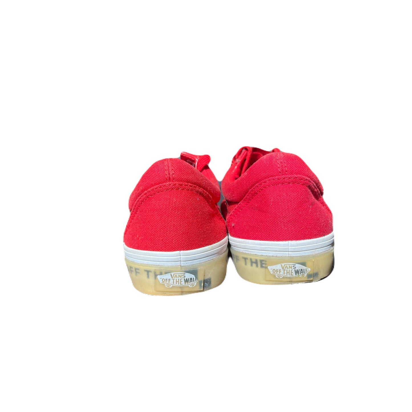 Size  7- VANS Old Skool OTW Foxing - Translucent Racing Red