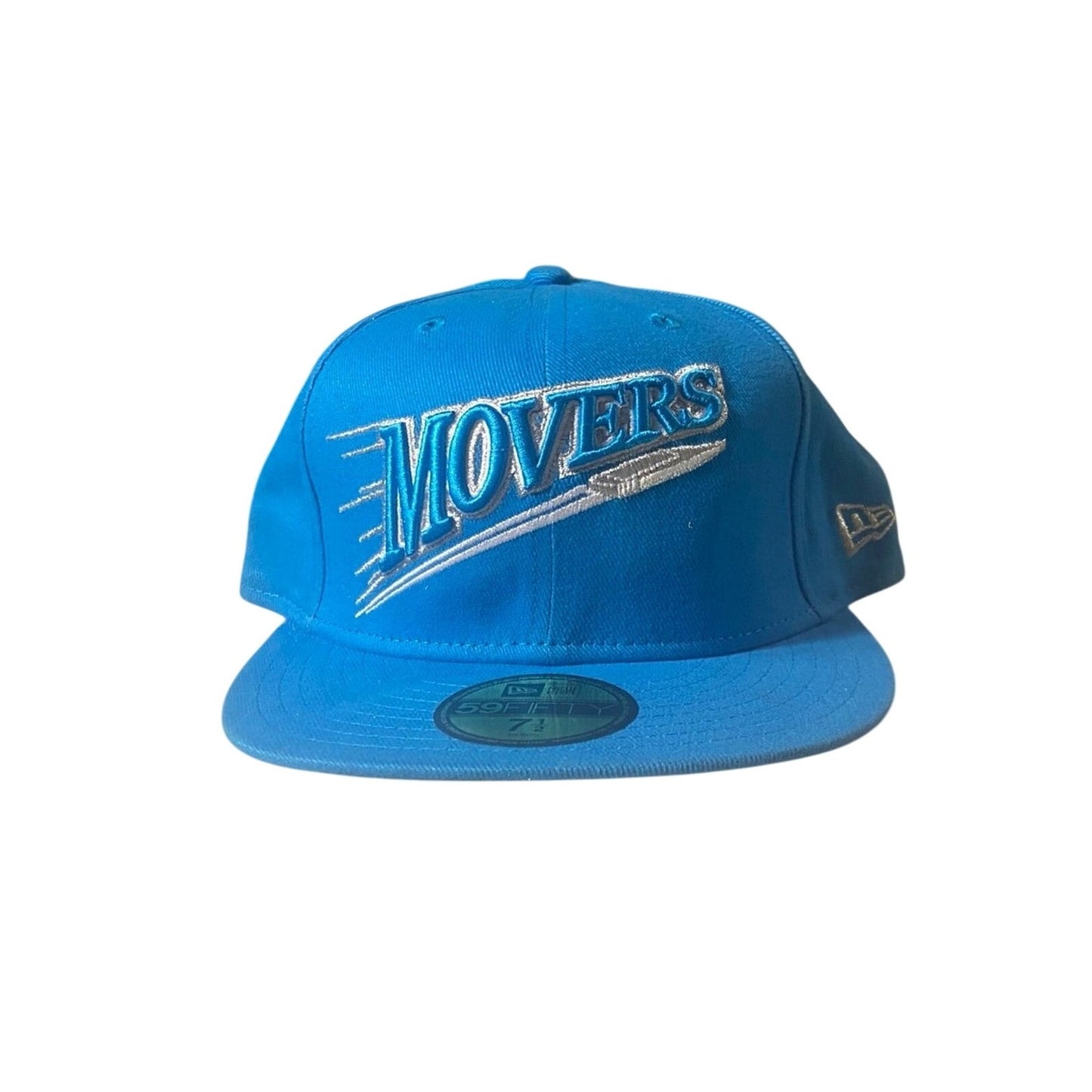 New Era Hat 7 1/2 Blue & Sliver Movers