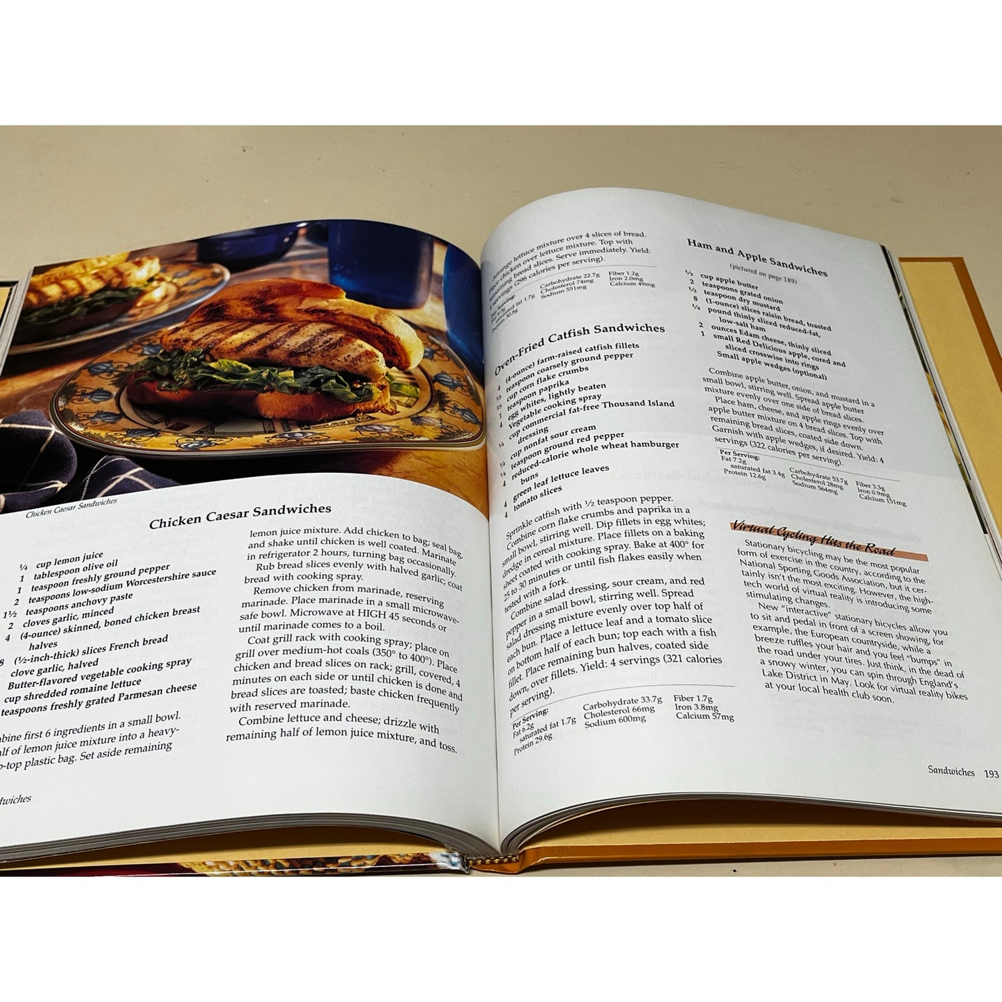 Cooking Light Cookbook, 1996 Hardcover Book