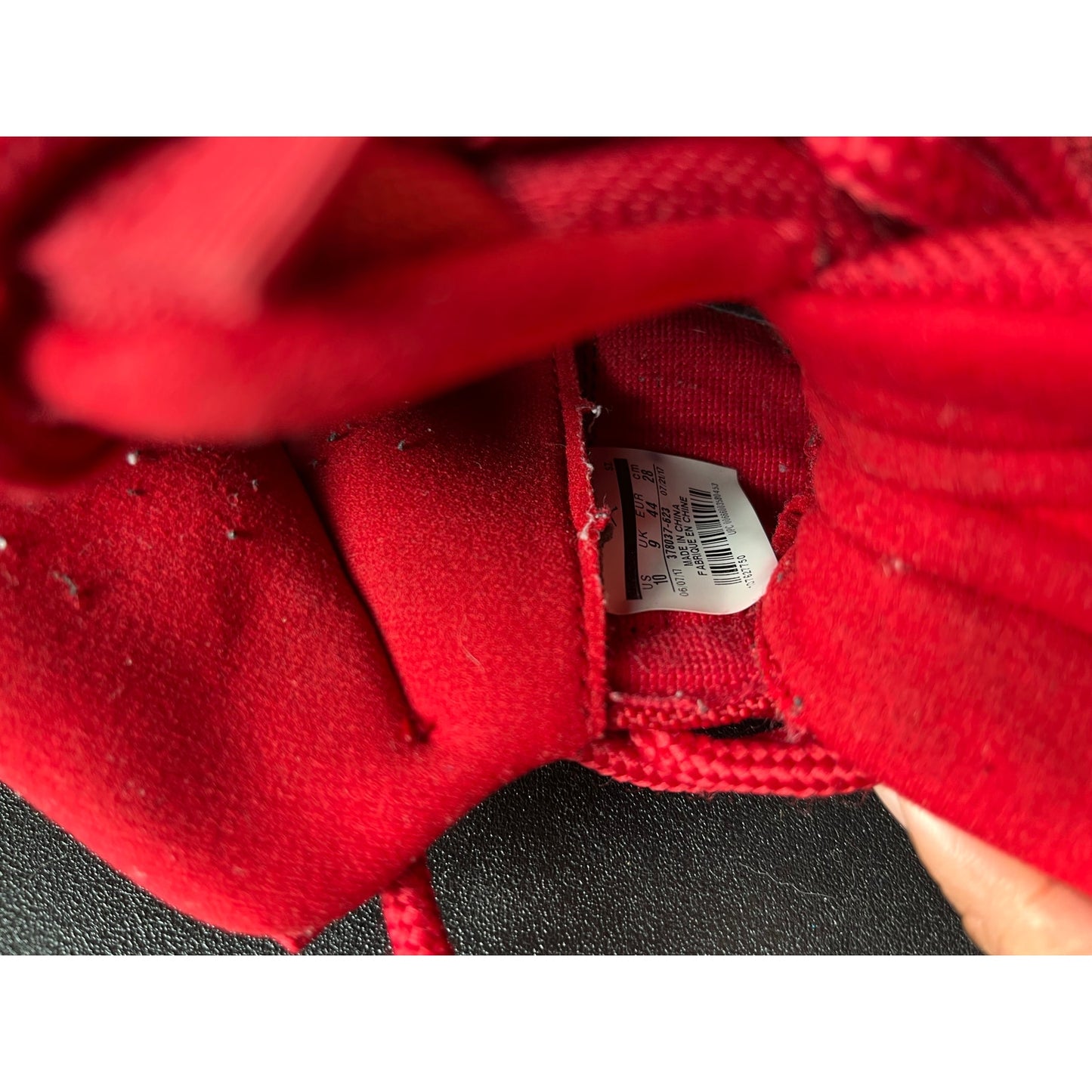 JORDAN 11 RETRO HIGH WIN LIKE '96 RED SNEAKERS (SIZE 12) Jordan Retro High Win Like ‘96 Red Sneakers Size 10