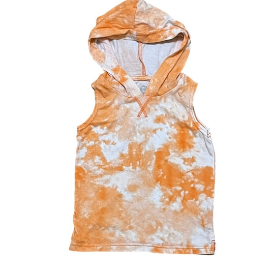 Wonder Nation Orange Kids Tan Top With Hoodie Size 4