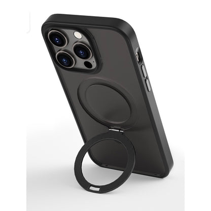 Simple and Fashion Black I Phone 
13 6.1/14 6.1 Bracket Magsafe Phone Case