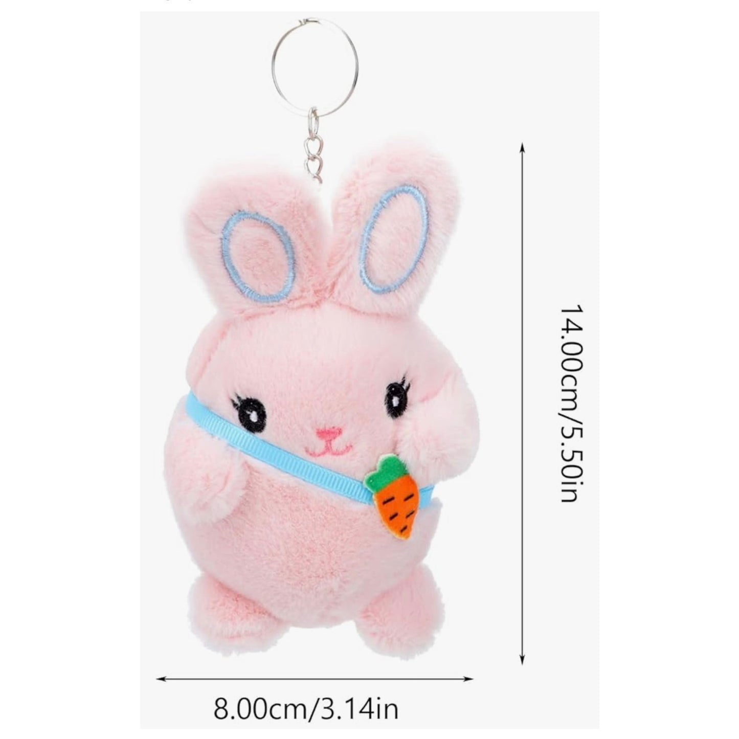 Easter Bunny Doll Keychain Easter Rabbit Pendant Soft Cute Rabbit Keychain