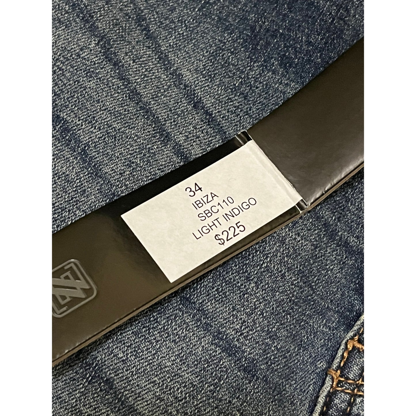 Shabaz Brothers Ibiza SBC110 Light Indigo Superstack Jean’s Size 34