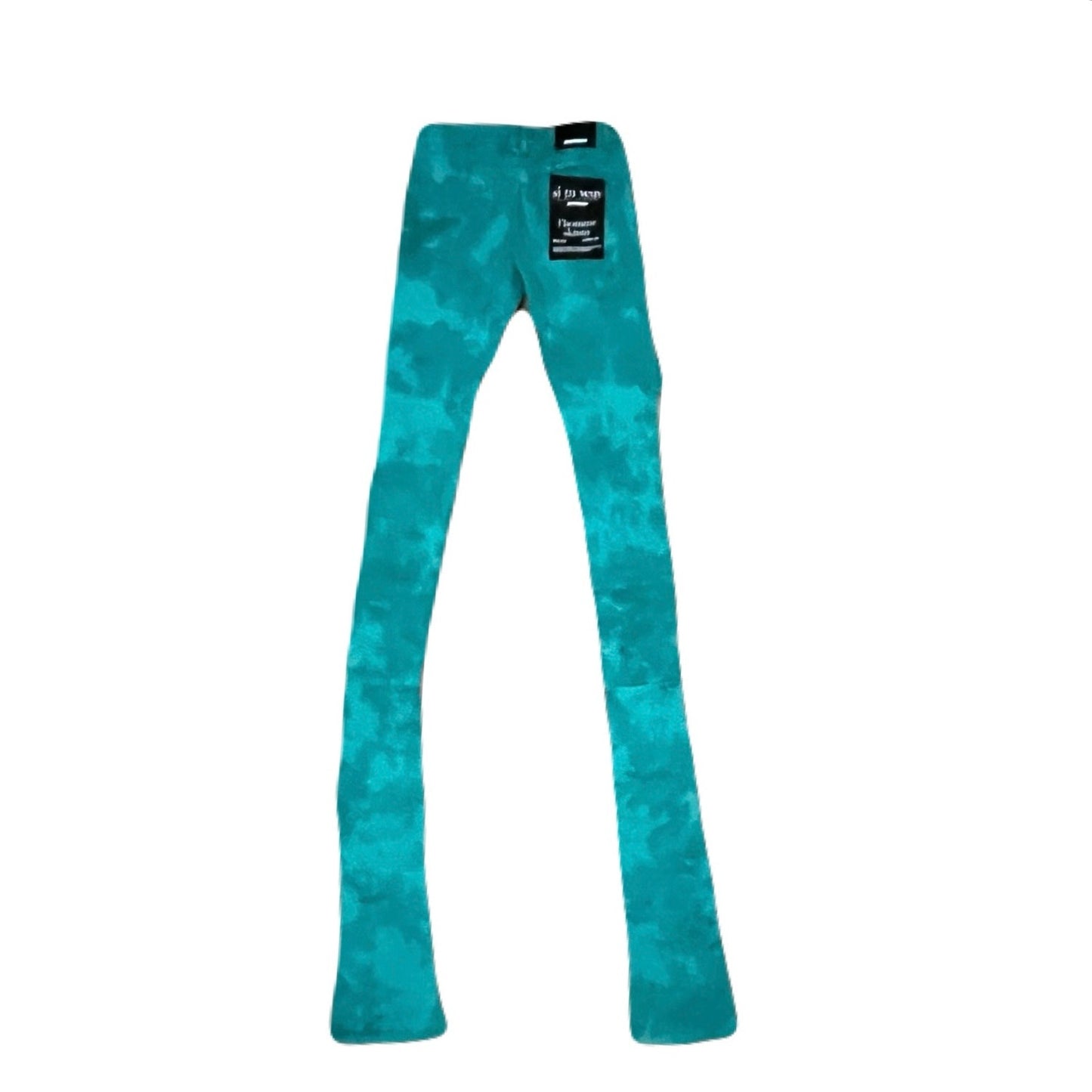 Si Tu Veux Mint Green Superstack Men’s Jean’s Size 36 Billy Jean’s