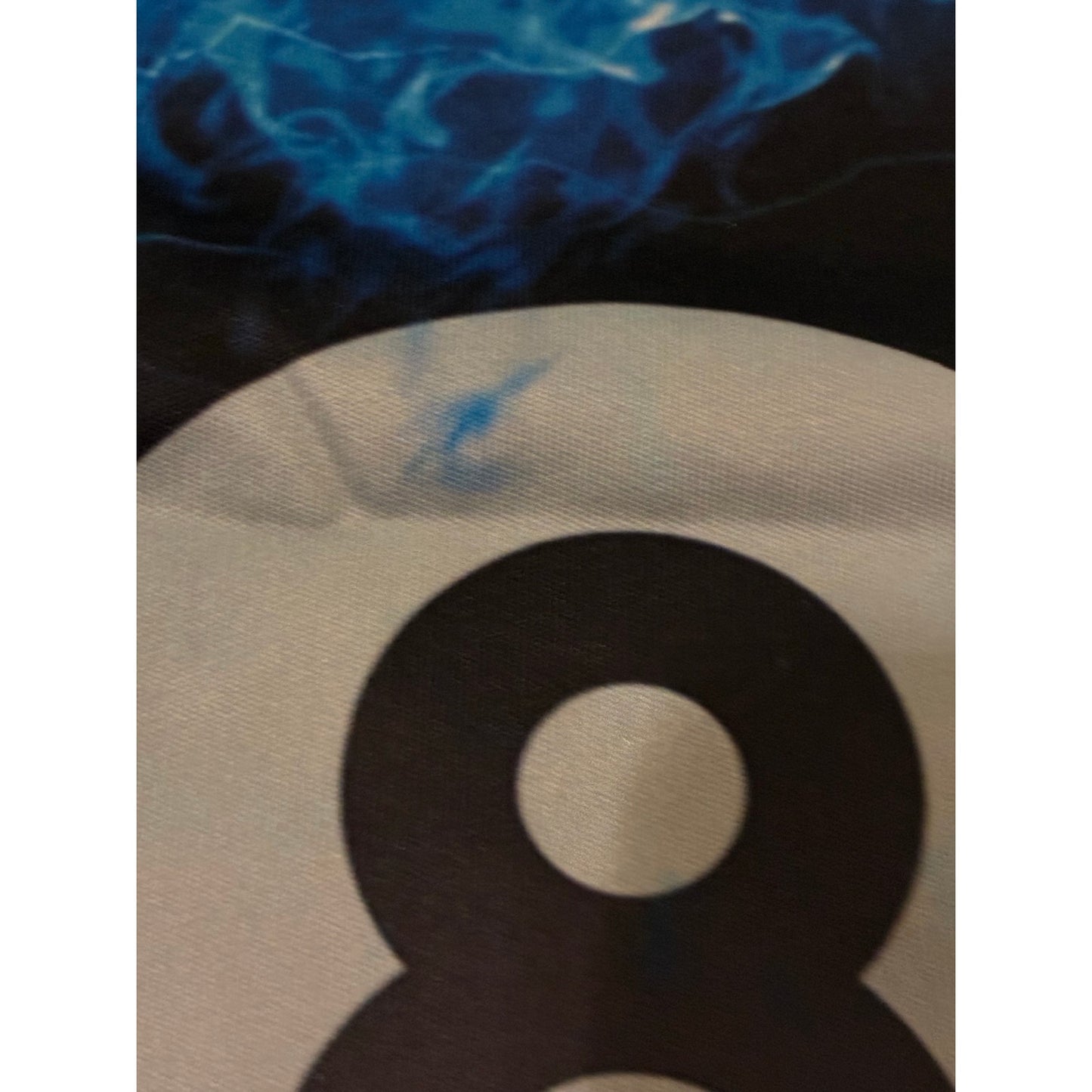 8 Ball Jersey Size Large Black & Baby Blue