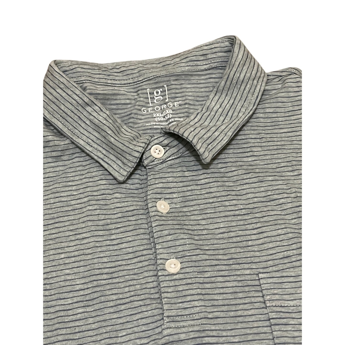 George Men’s Coller Button Shirt Size 2XL/2XG