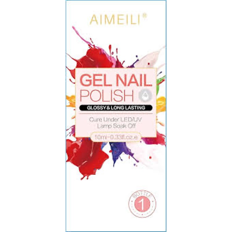 AIMEILI Hema Free Gel Nail Polish Nude Pink Glitter Gel Polish Neutral Color 041 10ml