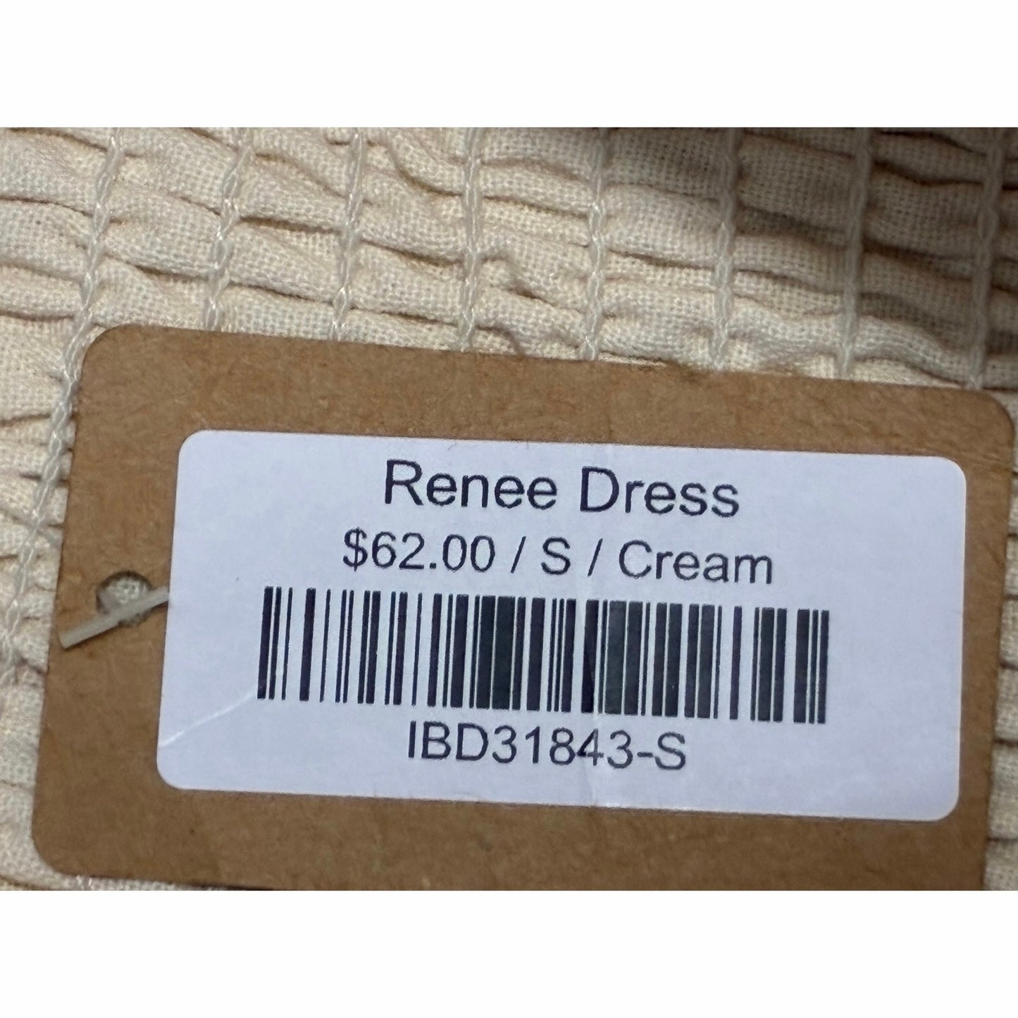 Blue Blush Women’s Renee Dress Size Small Cream