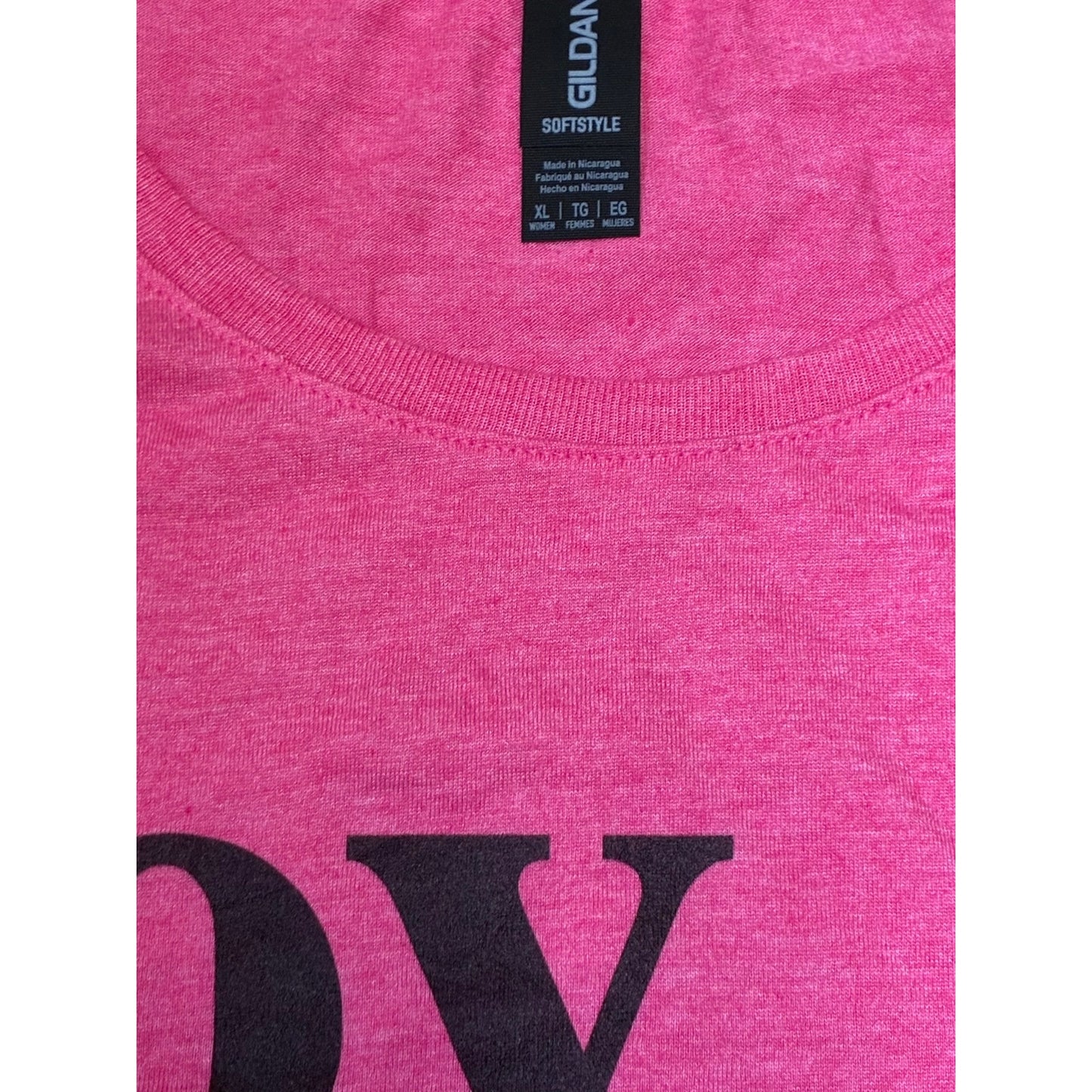 Gildan Women’s Joy Gladness Not Based On Circumstance Pink T-shirt