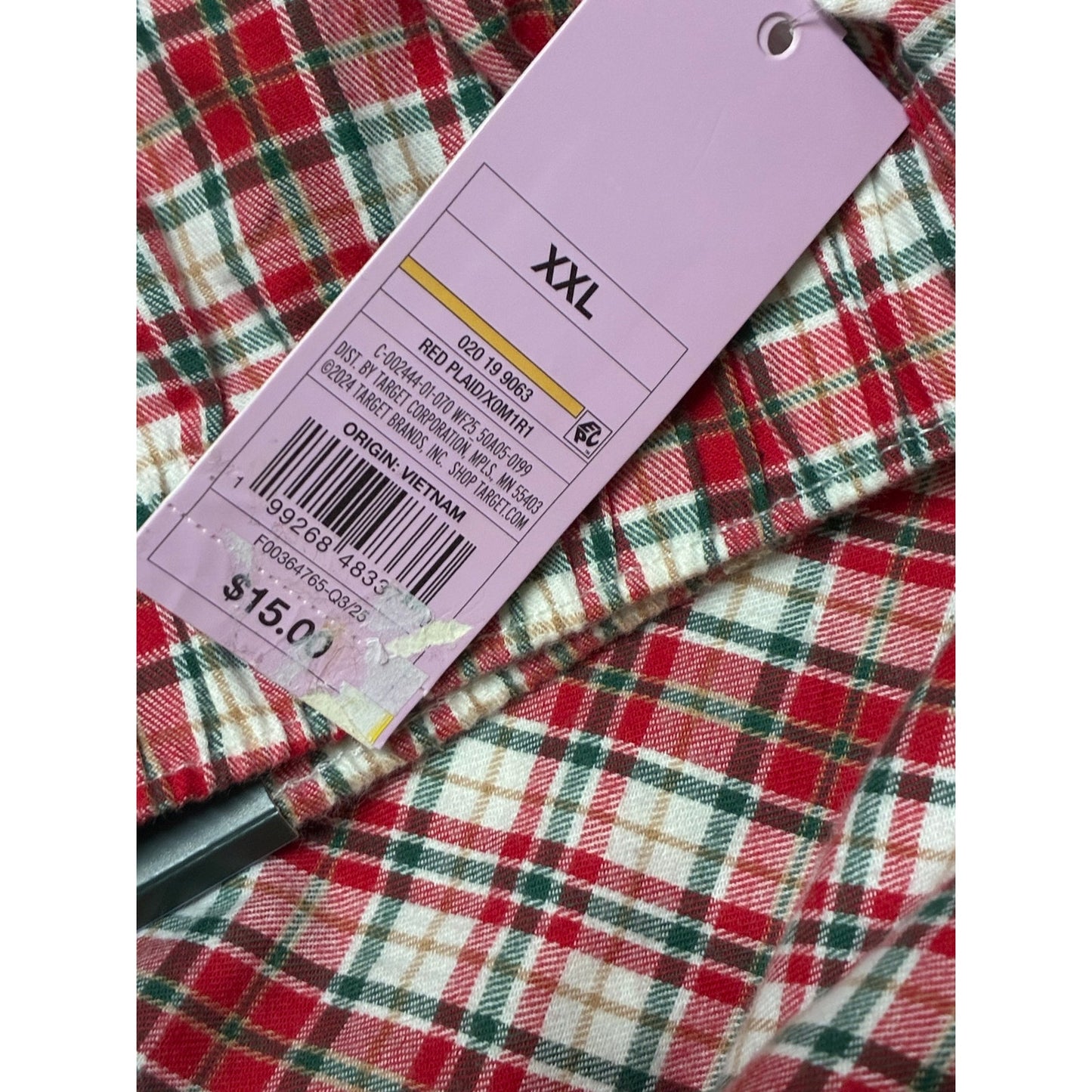 Wild Fable Women's Boxer Pajama Shorts XXL - Red Plaid