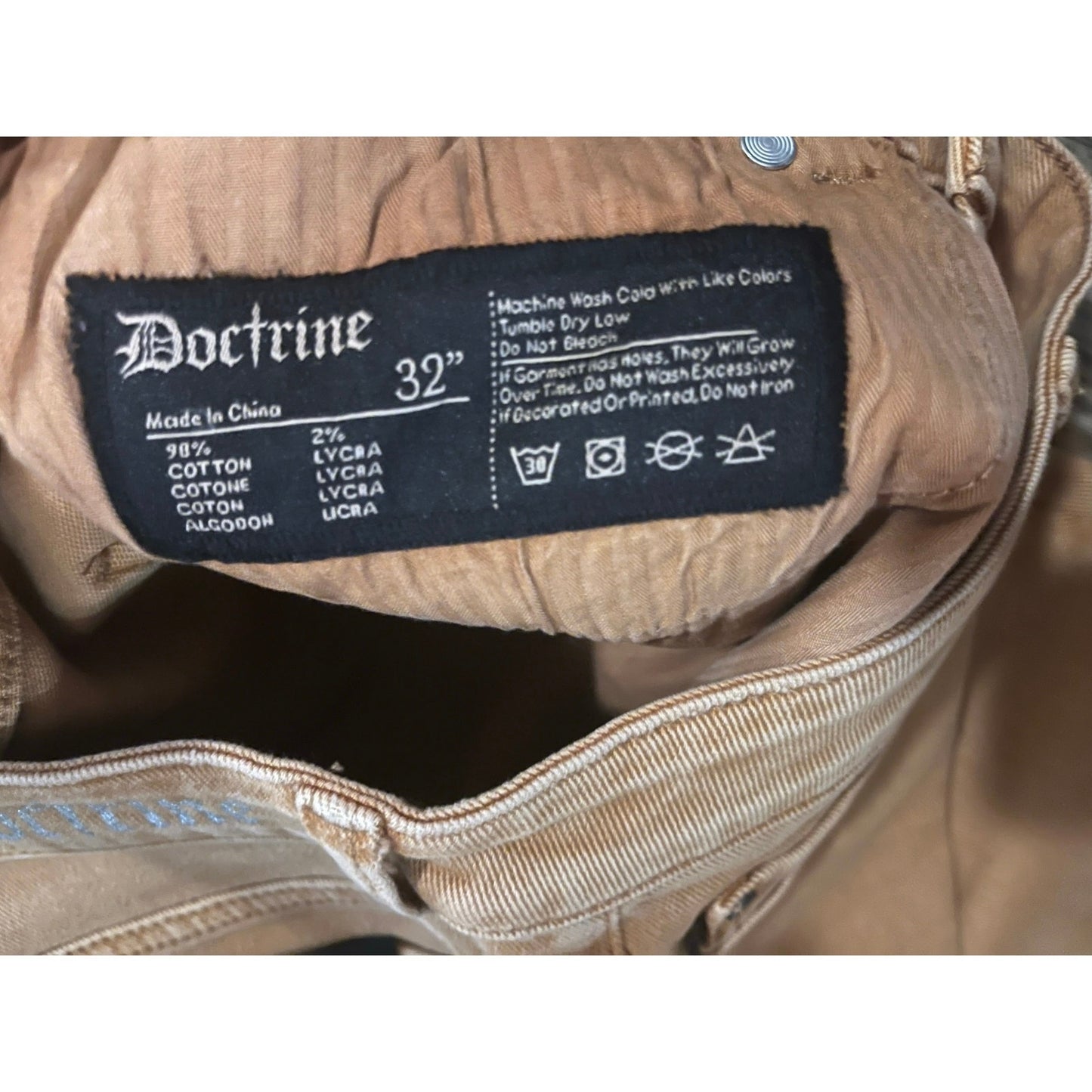 Doctrine Classic Stacked Brown Superstack Size 32