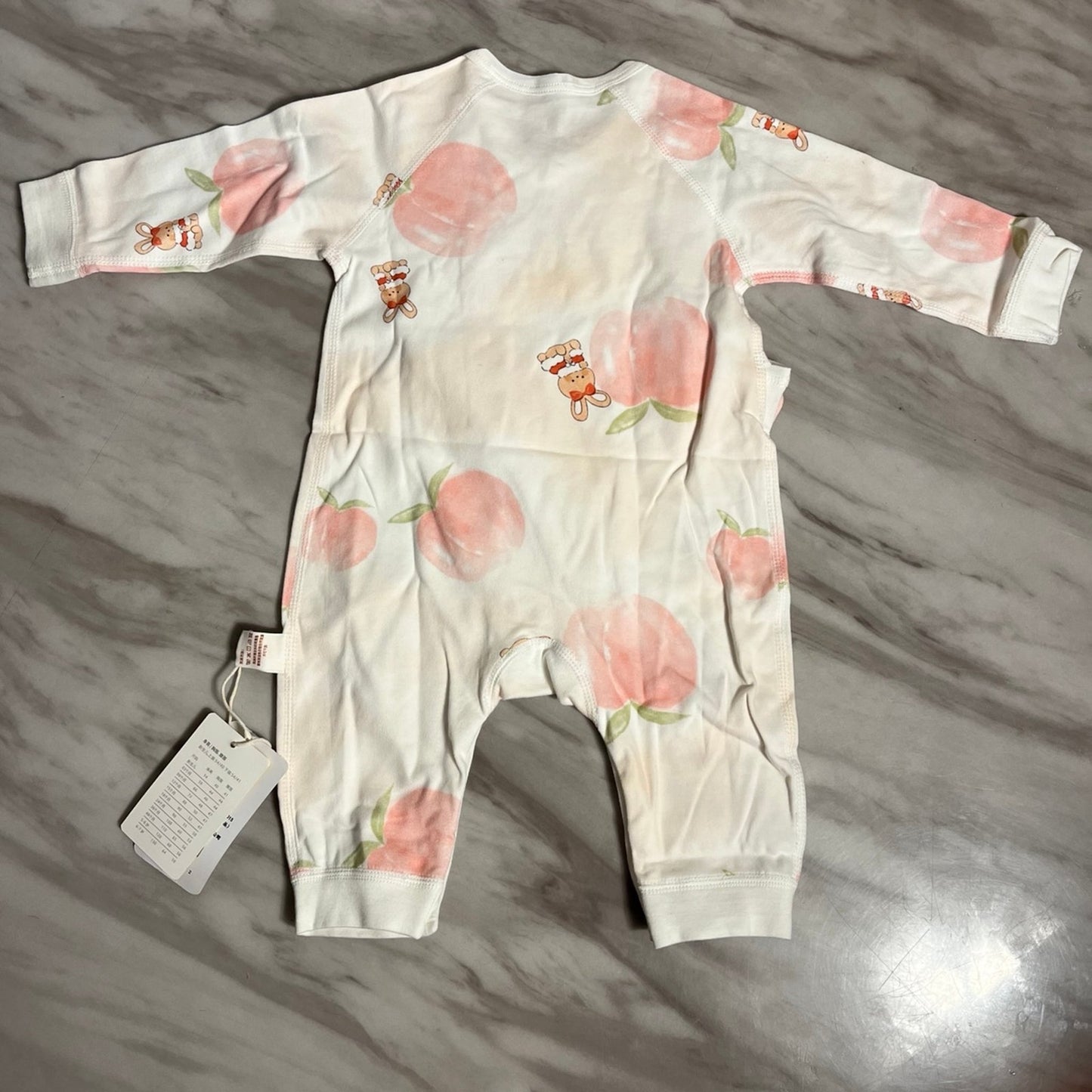 Baby White $ Pink Onesie Size 3-6