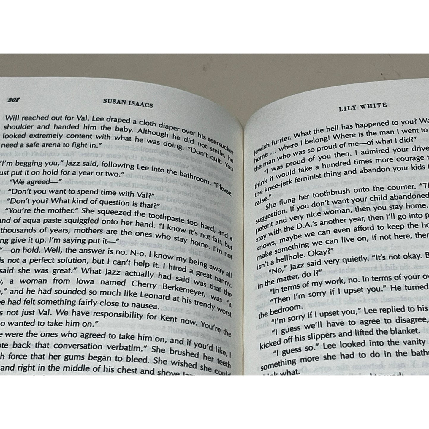 Lily White Susan Isaacs Hardcover Book