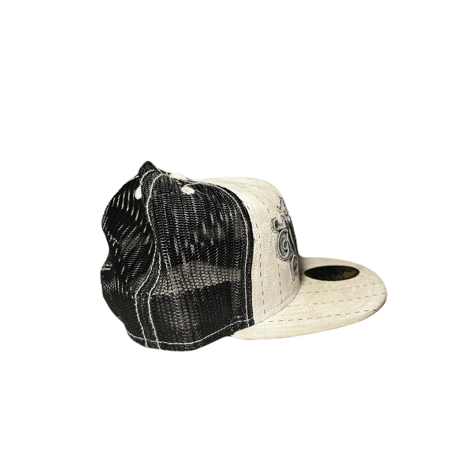 New Era New York Black & White Hat New Size 7 5/8
