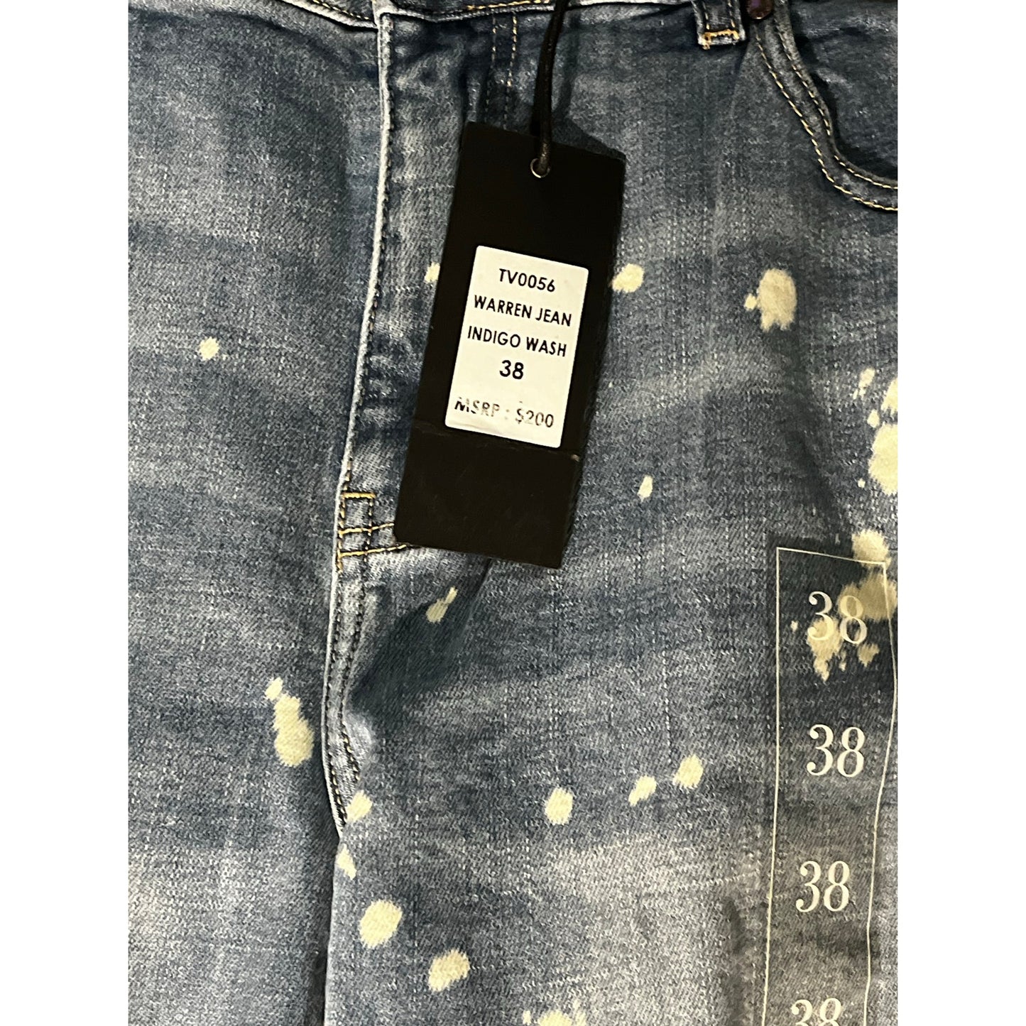Si Tu Veux Warren Jean Indigo Wash Size 38
