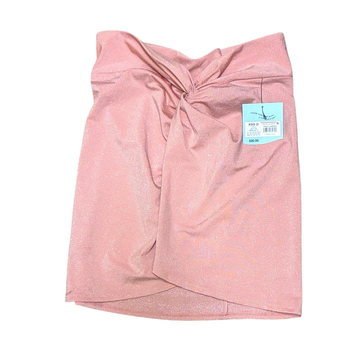Women's Sparkle Twist Skirt Cover Up - Shade & Shore PinkX Small
