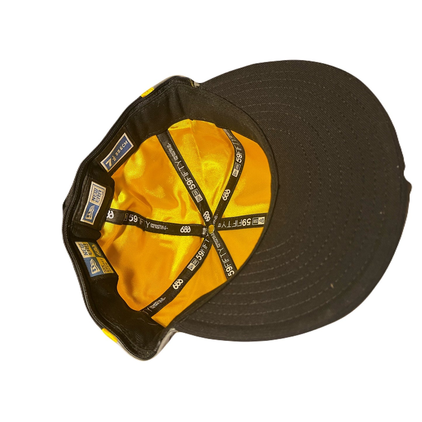 New Era & 686 Gray , Yellow & Black Men’s Hat Size 7 1/2