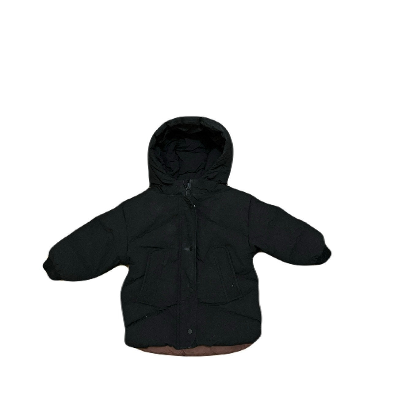 Black Zara Kids Coat unisex Size 3-4