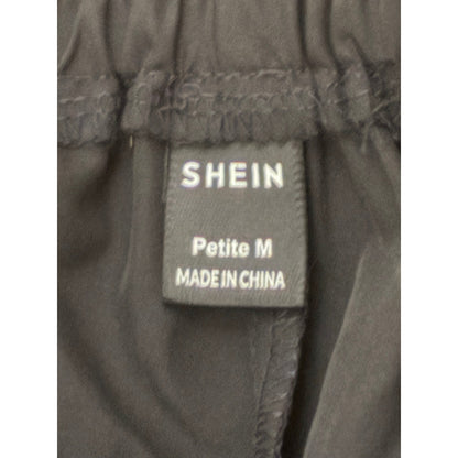 SHEIN Black Women’s Pants With 2 White Stripes Going Down The Side Size Petite M