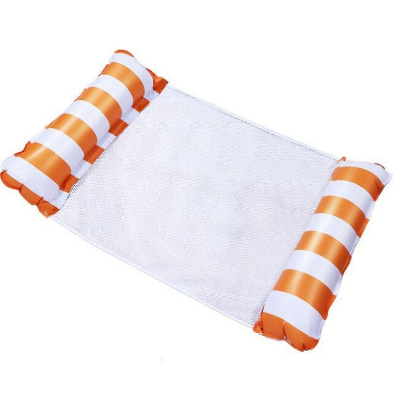 Orange Inflatable Pool Float & Water Hammock