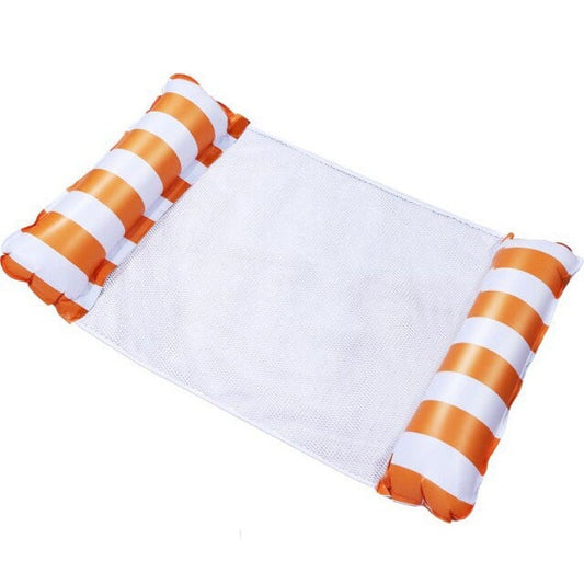 Orange Inflatable Pool Float & Water Hammock