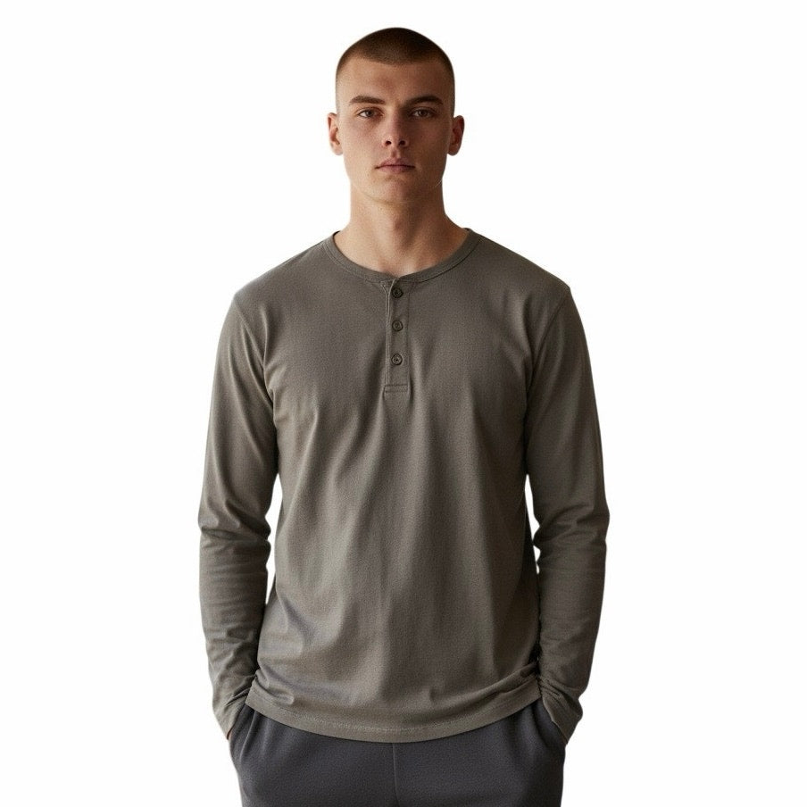 Good Fellow & co Men’s Long Sleeve With 3 Buttons Size Medium