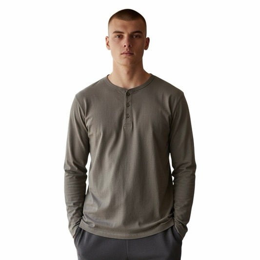 Good Fellow & co Men’s Long Sleeve With 3 Buttons Size Medium