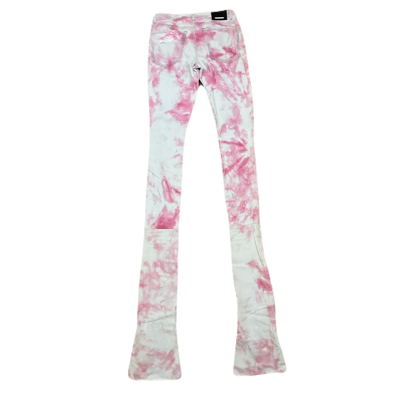 Si Tu Veux Pink & White Superstack Men’s Jean’s Size 32